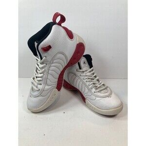 Nike AIR JORDAN Jumpman 4Y Basketball Sneakers White Red 907973-120